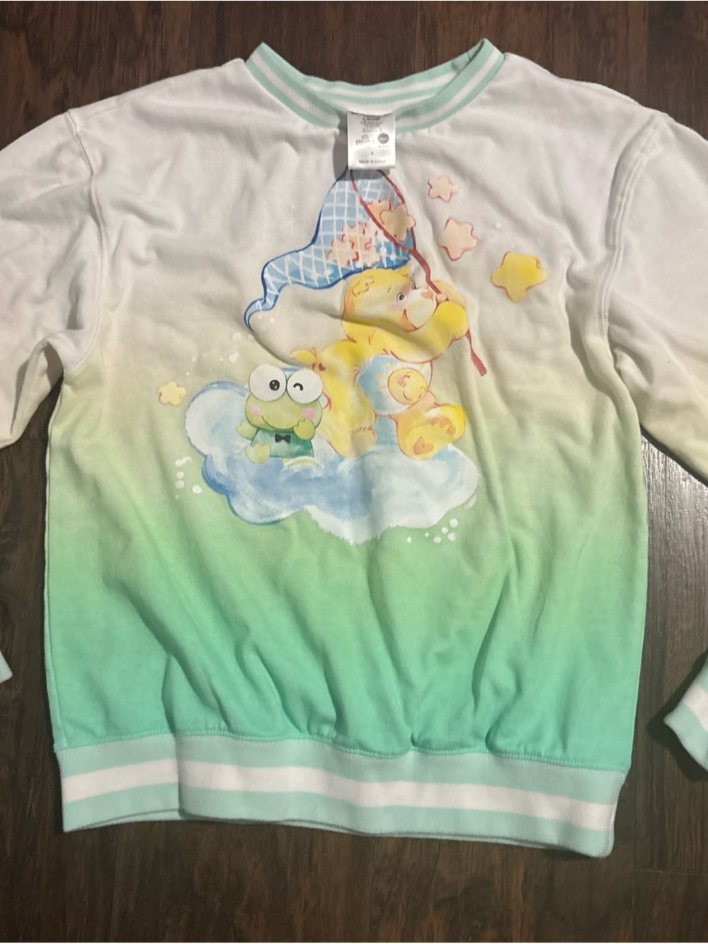 Keroppi And Carebear Sweatshirt Sweater Size S Pullover Hello Kitty And Friends